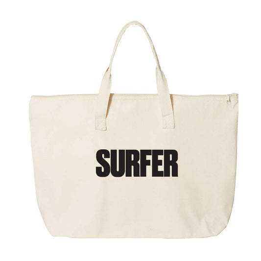 Surfer Logo Tote Bag (Natural)