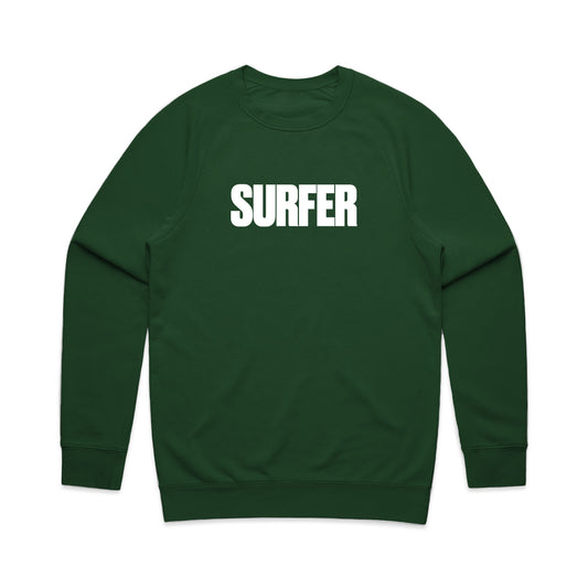 Surfer Logo Crew Sweatshirt  (Forest Green)