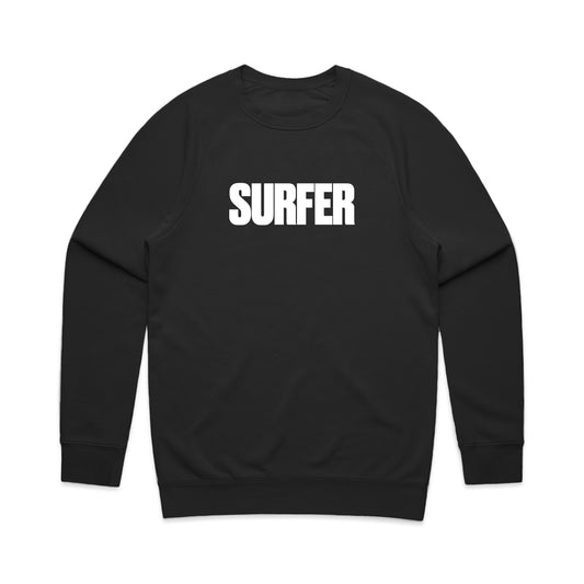 Surfer Logo Crew Sweatshirt (Black)