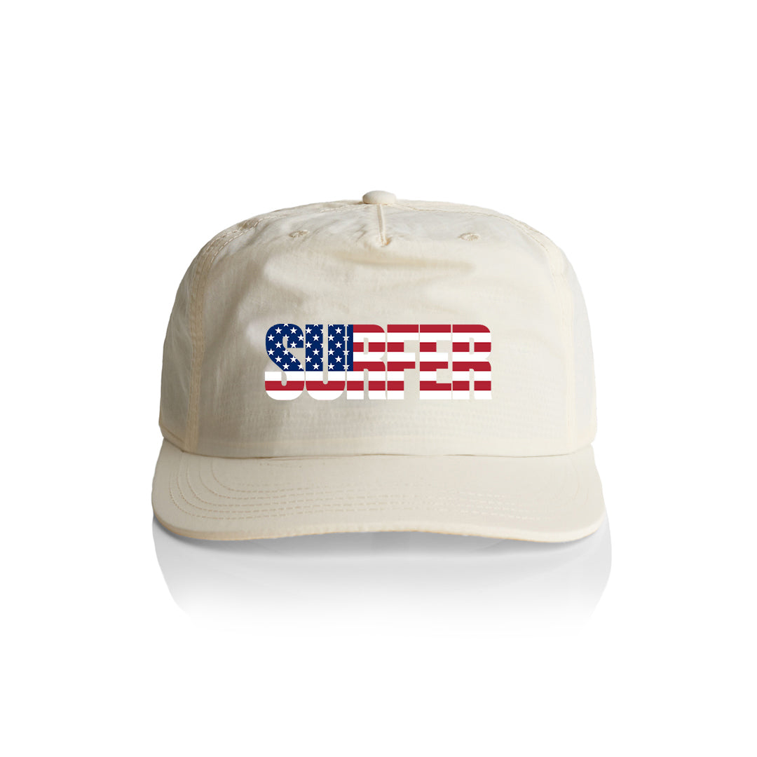 Surfer Flag Logo Nylon Snapback