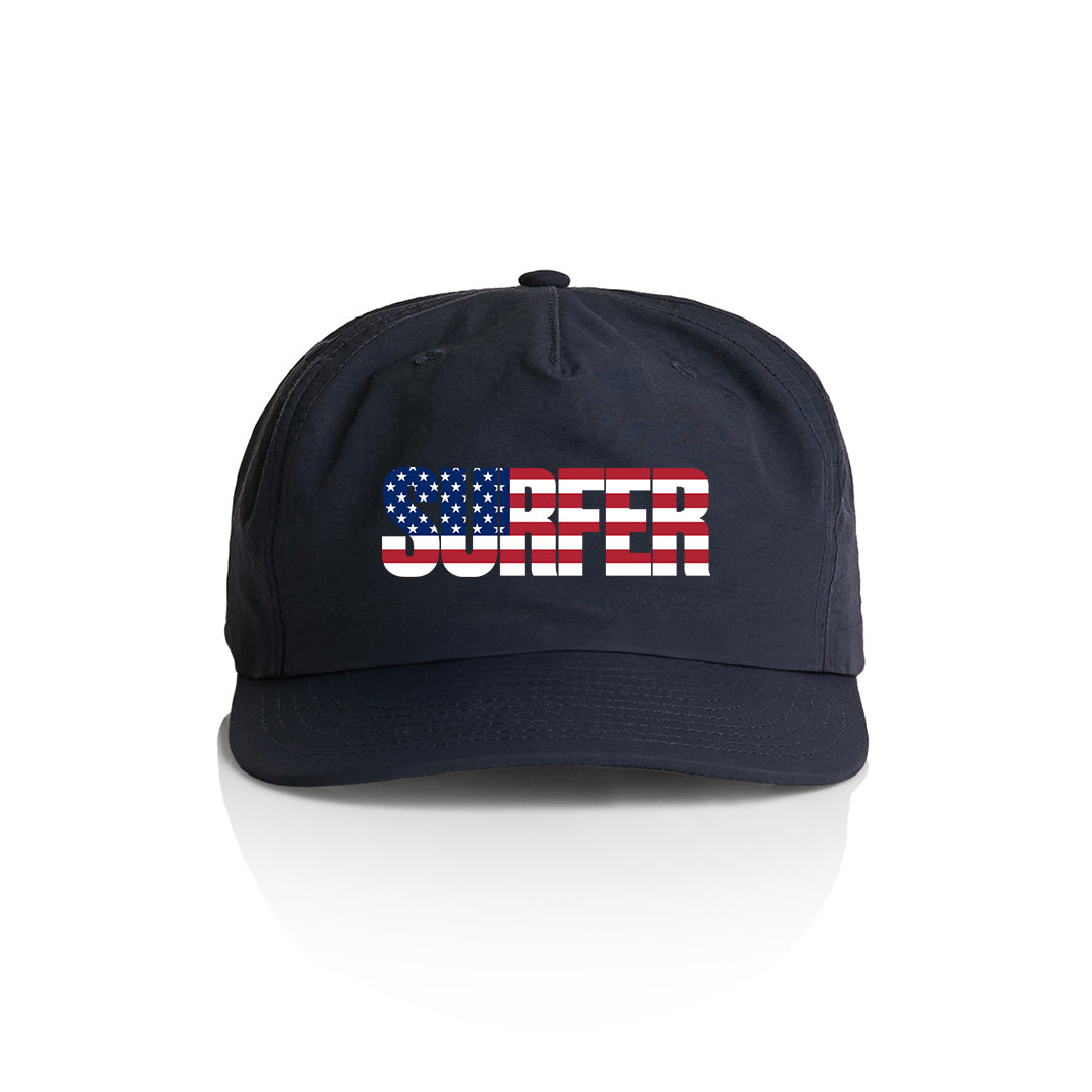 Surfer Flag Logo Nylon Snapback