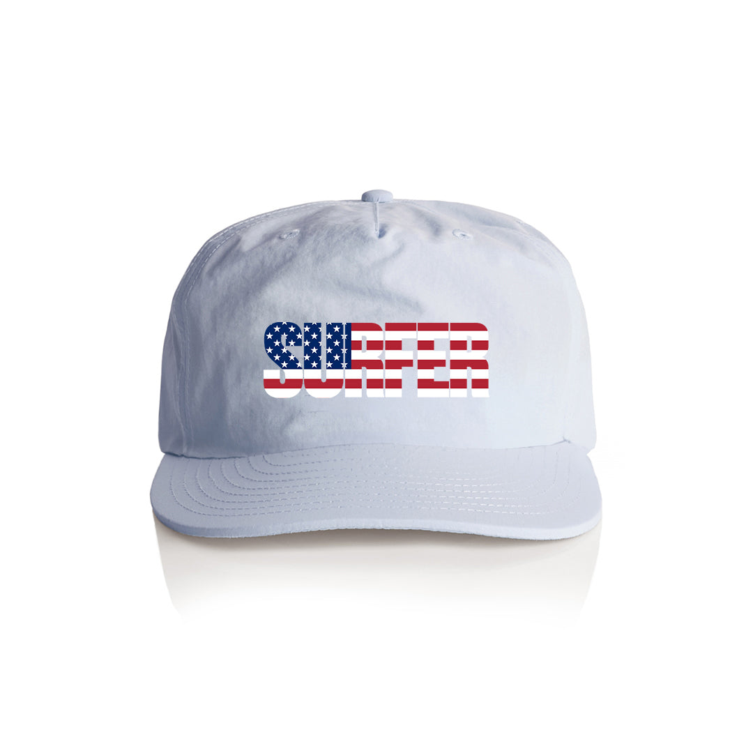 Surfer Flag Logo Nylon Snapback